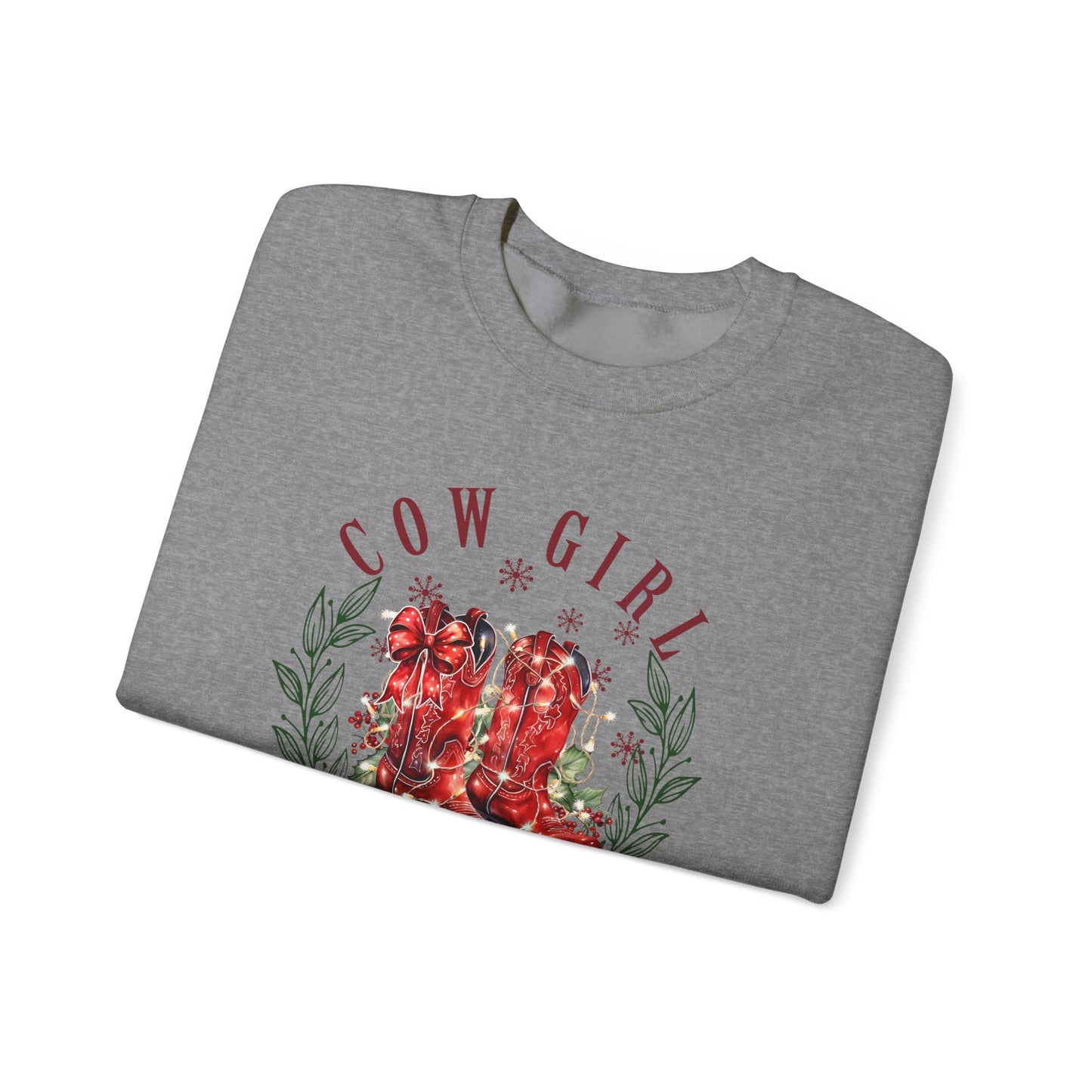 Cowgirl Christmas Club Boots Sweatshirt