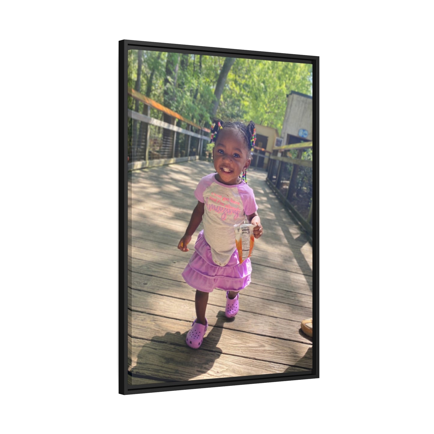 Custom Canvas Artwork with Black Frame