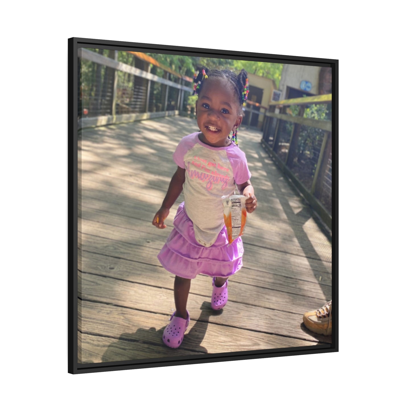 Custom Canvas Artwork with Black Frame