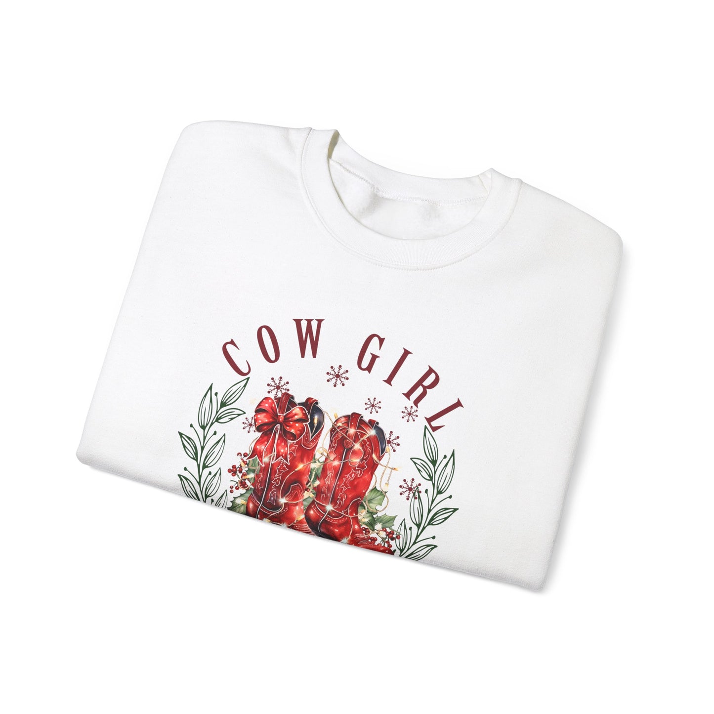 Cowgirl Christmas Club Boots Sweatshirt