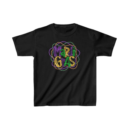 Mardi Gras with Bead Border Kids Heavy Cotton™ Tee