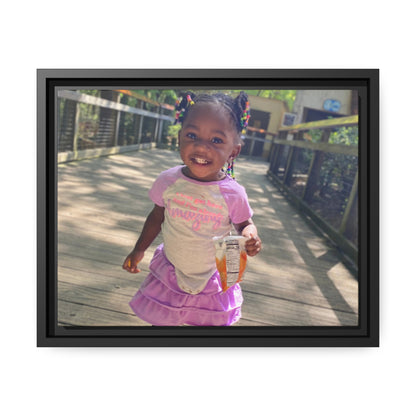 Custom Canvas Artwork with Black Frame