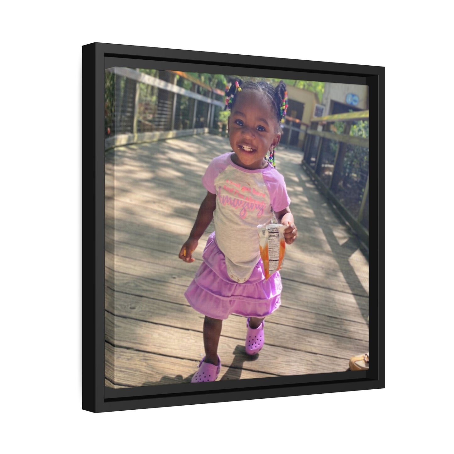 Custom Canvas Artwork with Black Frame
