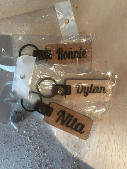 Customized Wooden Keychain