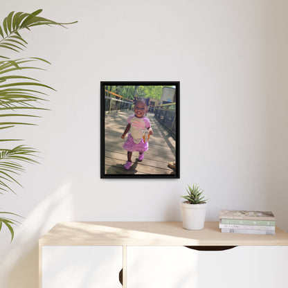 Custom Canvas Artwork with Black Frame
