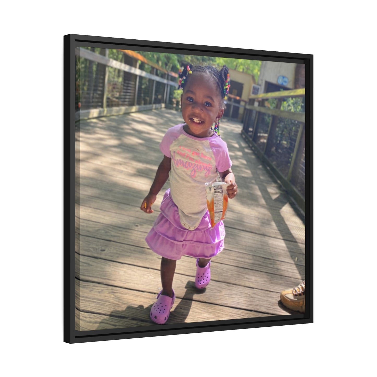 Custom Canvas Artwork with Black Frame