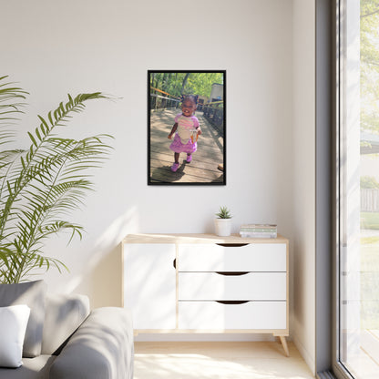 Custom Canvas Artwork with Black Frame