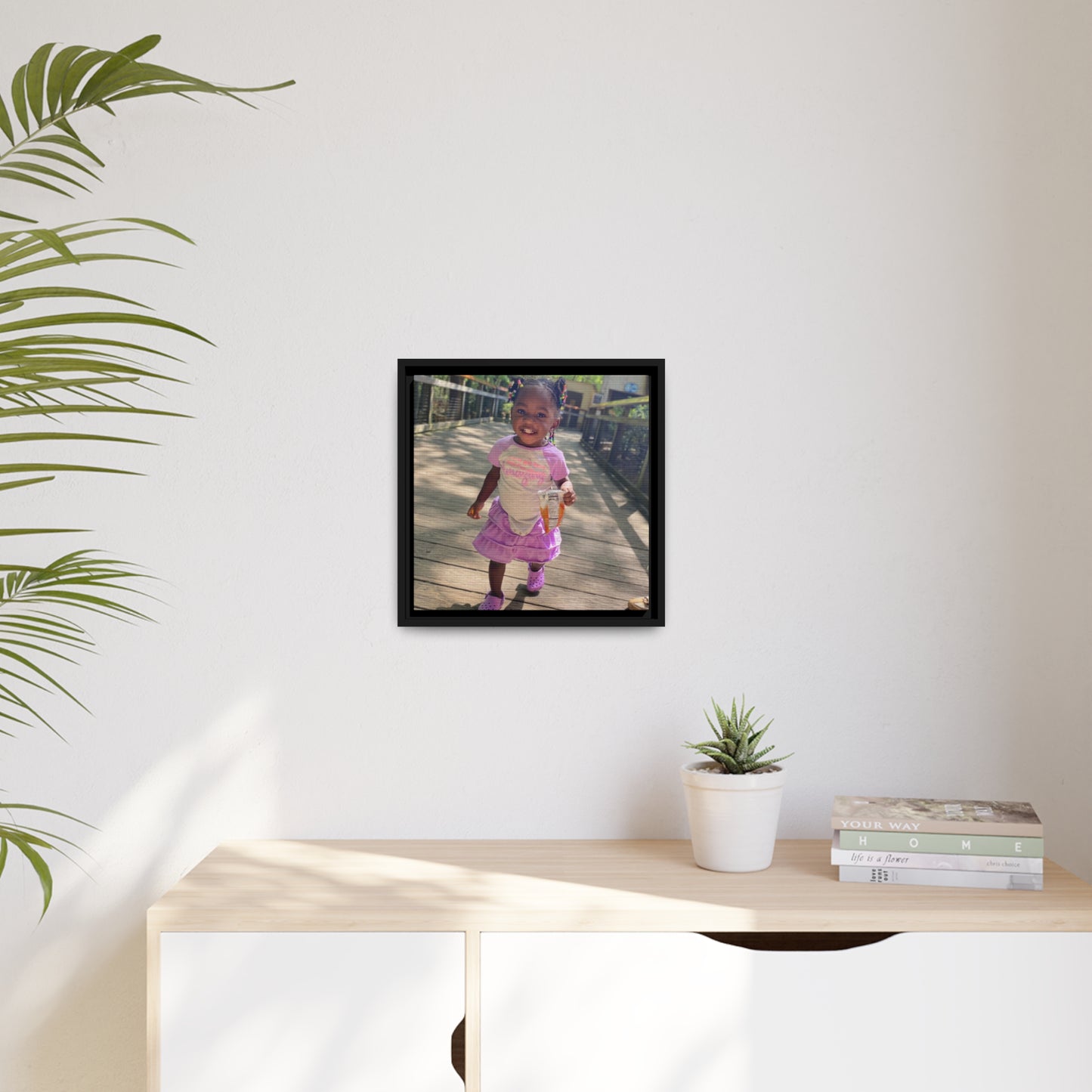 Custom Canvas Artwork with Black Frame