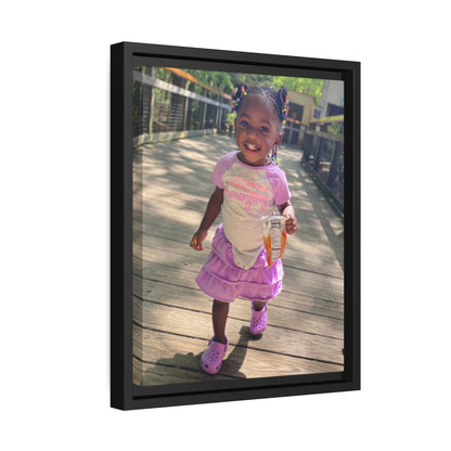 Custom Canvas Artwork with Black Frame