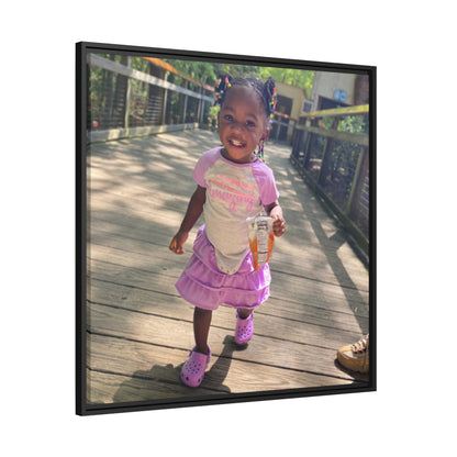 Custom Canvas Artwork with Black Frame