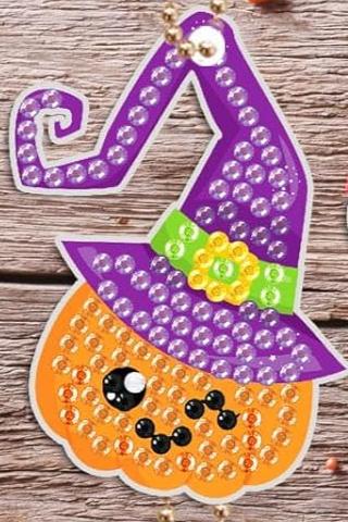 Bedazzled Halloween Keychains