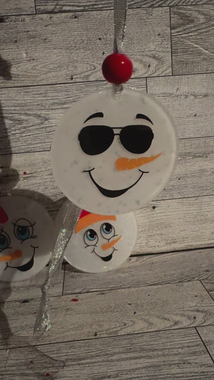 Assorted Snowman Acrylic Ornament