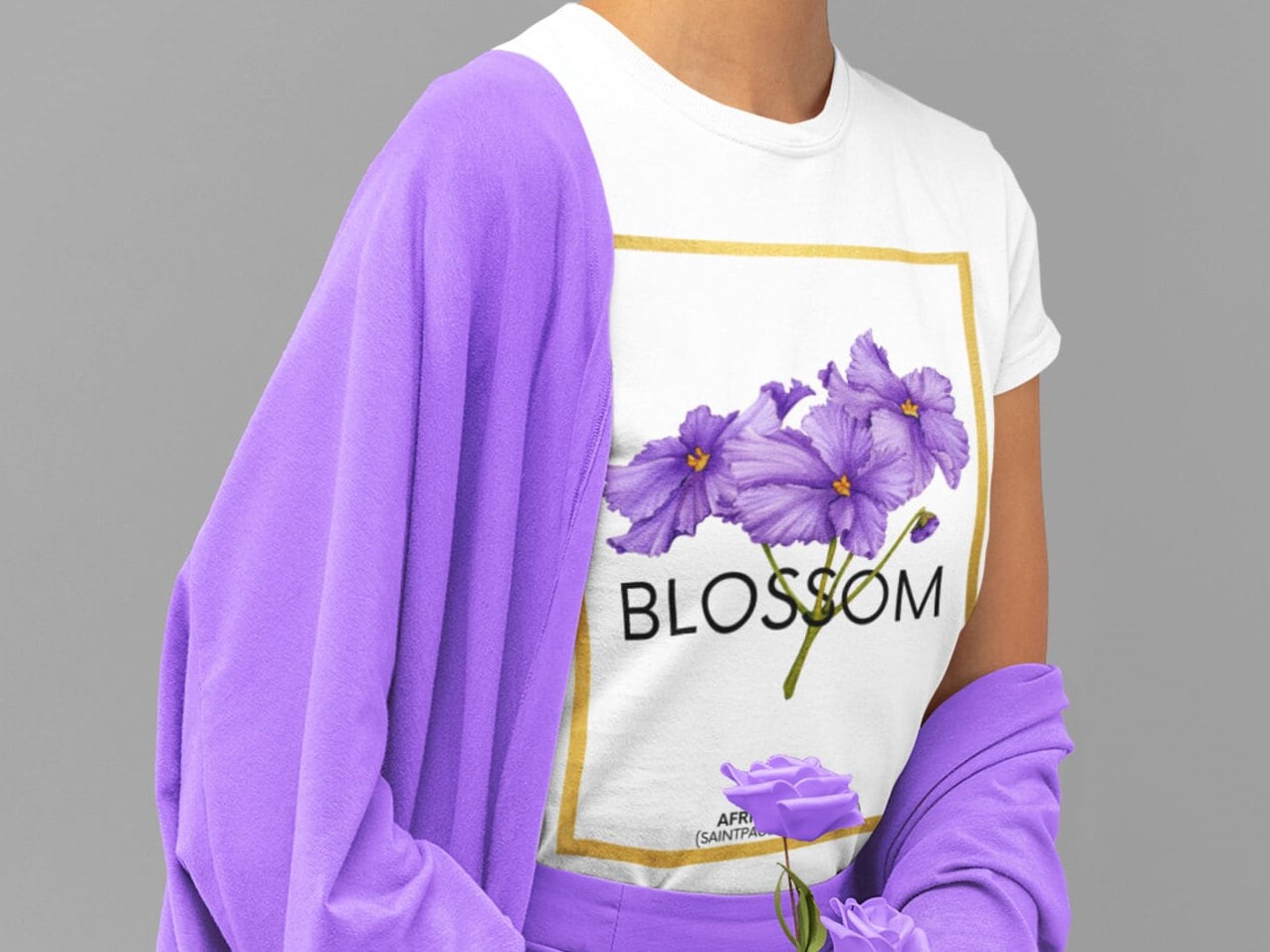 African Violet Blossom T-shirt