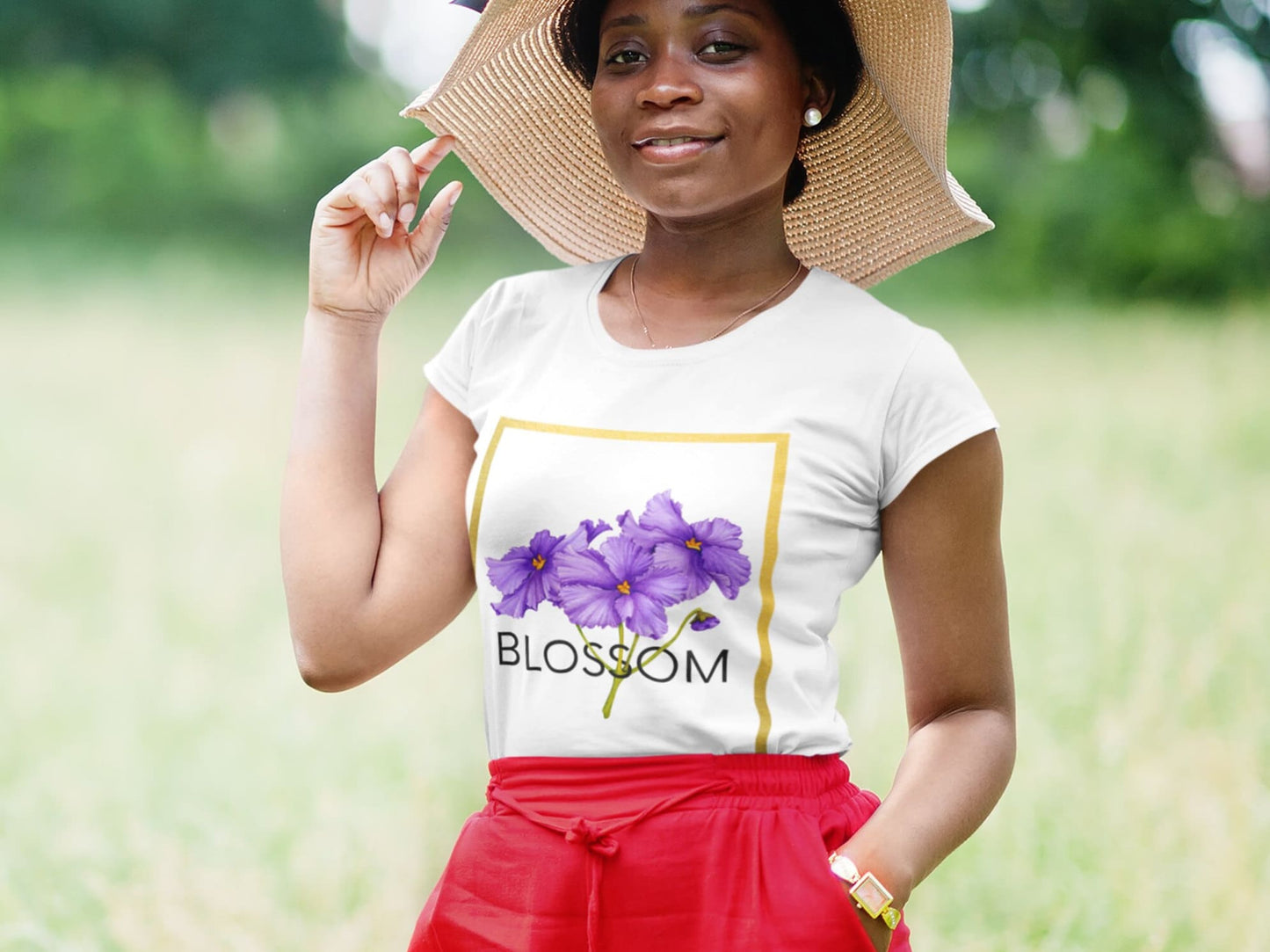 African Violet Blossom T-shirt